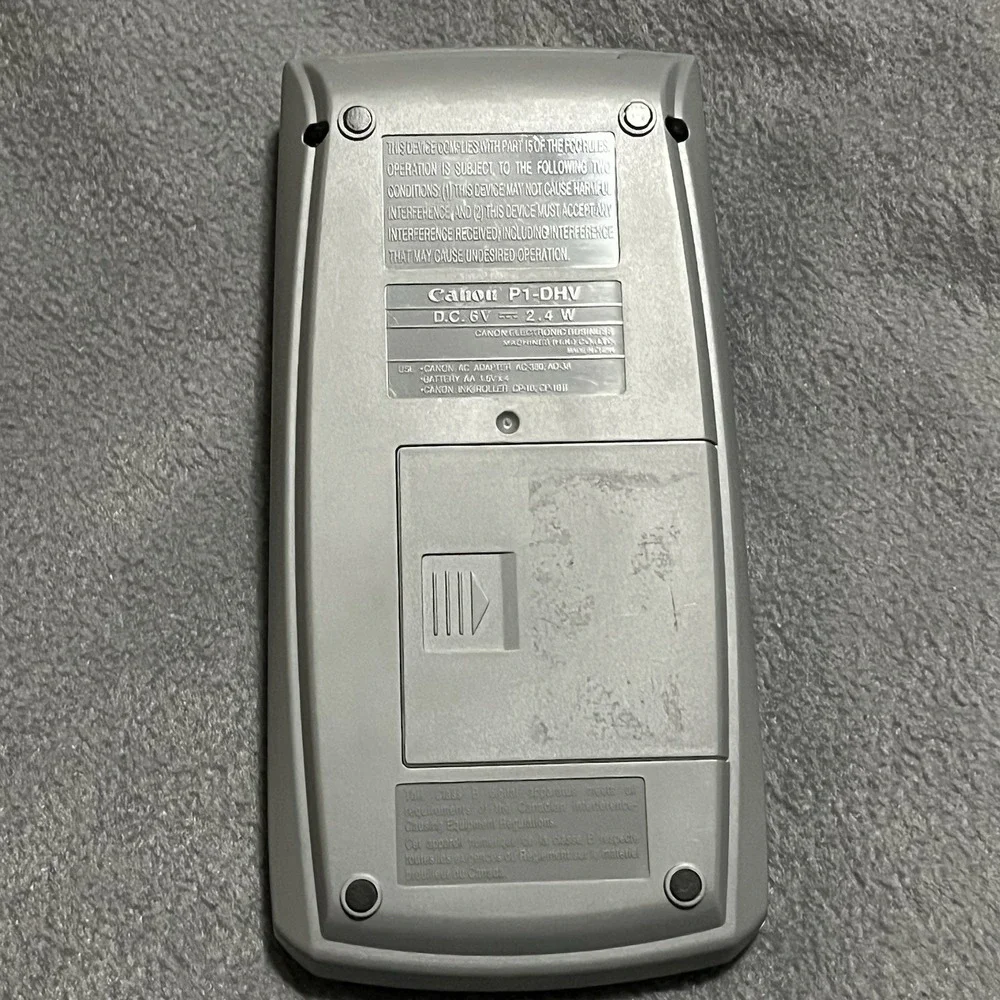 Canon Palm Printer‎ P1-DH V 12 Digits Receipt Business Calculator WORKS